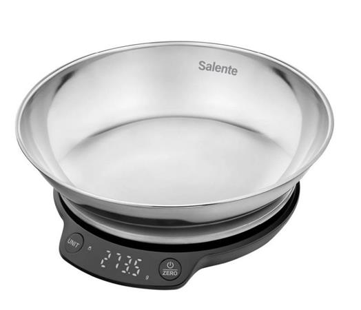Salente Rimare, kuchyňská váha, 5 kg, nerezová mísa, černá/nerez RIMAREBK