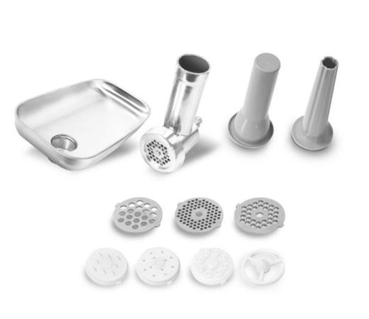 Salente set masomlýnku a nástavců na výrobu těstovin a klobás pro kuchyňský robot řady DigiChef DIGICHEF-MG
