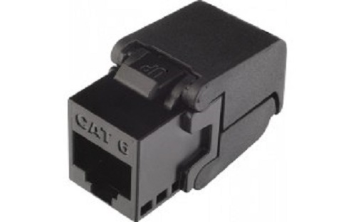 Samořezný keystone Solarix CAT6 UTP SXKJ-6-UTP-BK-SA Component Level a 4PPoE certifikace