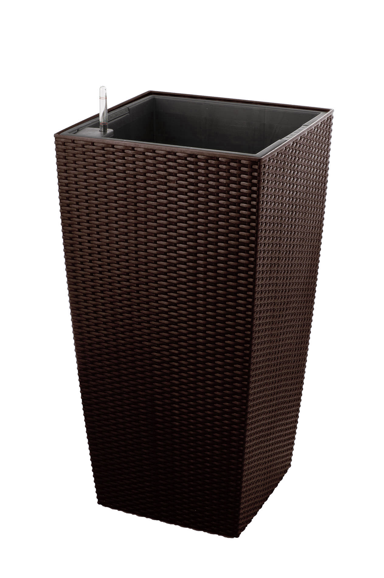 Samozavlažovací kvetináč G21 Linea ratan big mocha 39cm GA-TB05