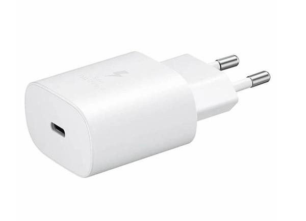 Samsung cestovní nabíječka EP-TA800EWE, PD, Fast charging, USB-C, 25 W, bílá, (bulk) GP-PTU021SOAWQ