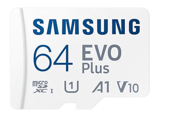 Samsung EVO Plus/micro SDXC/64GB/UHS-I U1 / Class 10/+ Adaptér/Bílá MB-MC64SA/EU
