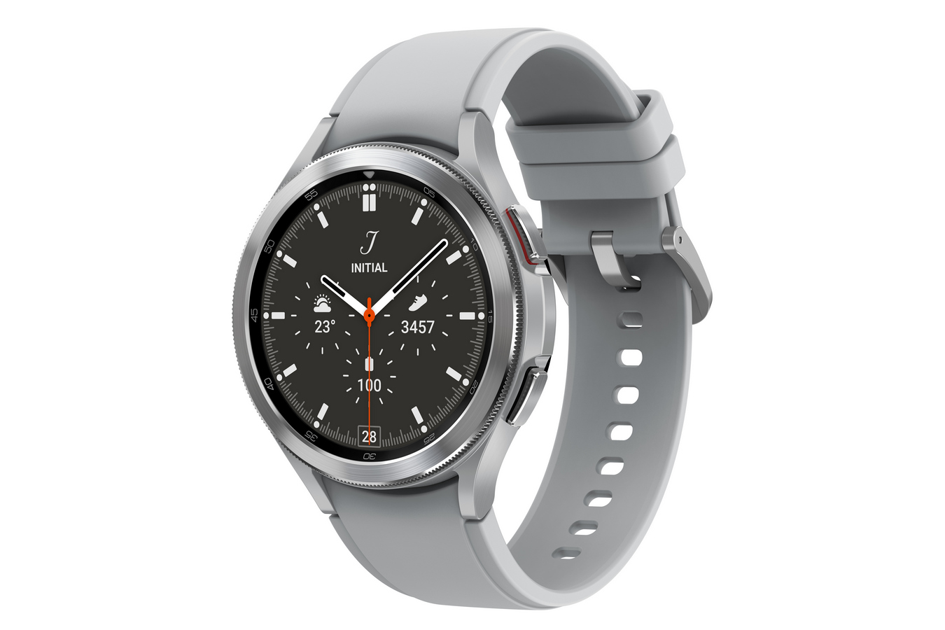 Samsung Galaxy Watch 4 Classic/46mm/Silver/Sport Band/Silver SM-R890NZSAEUE
