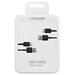 Samsung Kabel USB typ C 2ks Black EP-DG930MBEGWW