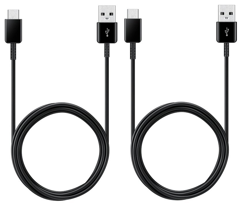 Samsung Kabel USB typ C 2ks Black EP-DG930MBEGWW