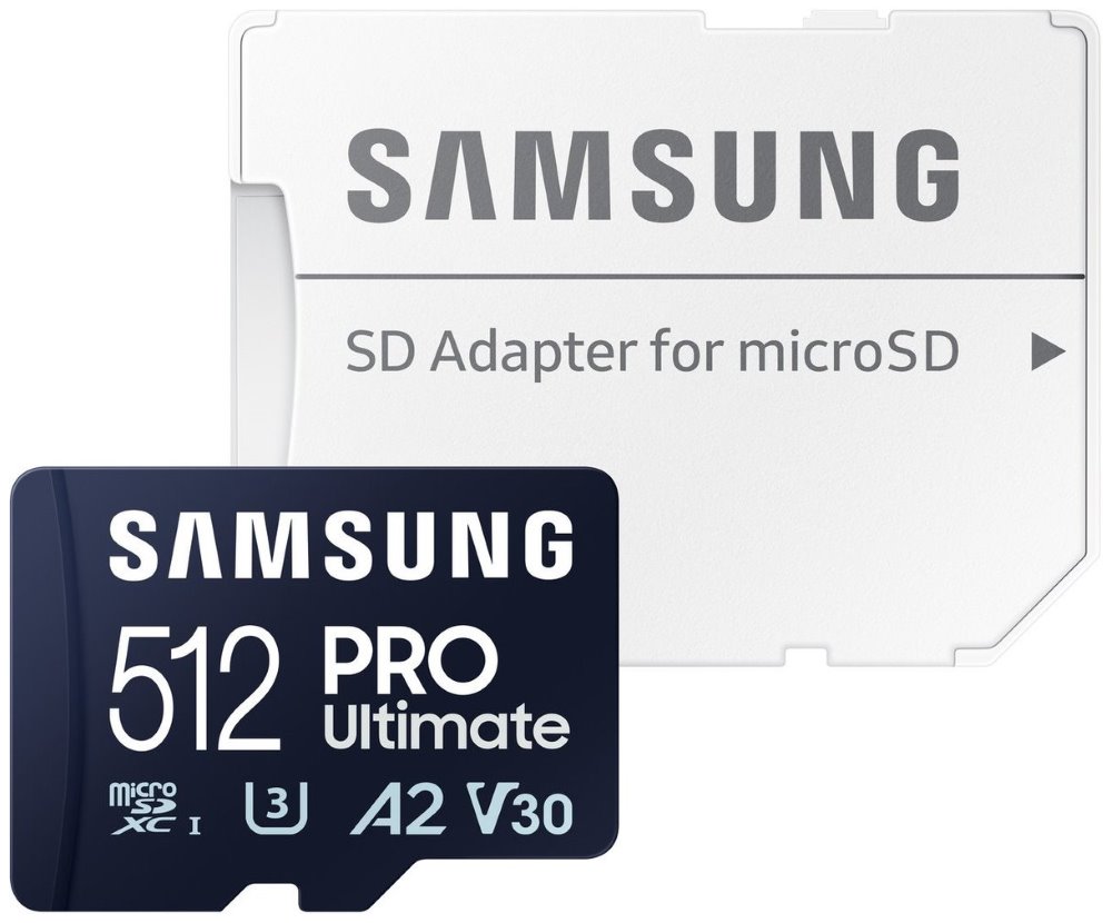 Samsung micro SDXC 512GB PRO Ultimate + SD adaptér MB-MY512SA/WW