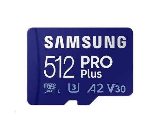 Samsung micro SDXC karta 512 GB PRO Plus + SD adaptér MB-MD512SA/EU