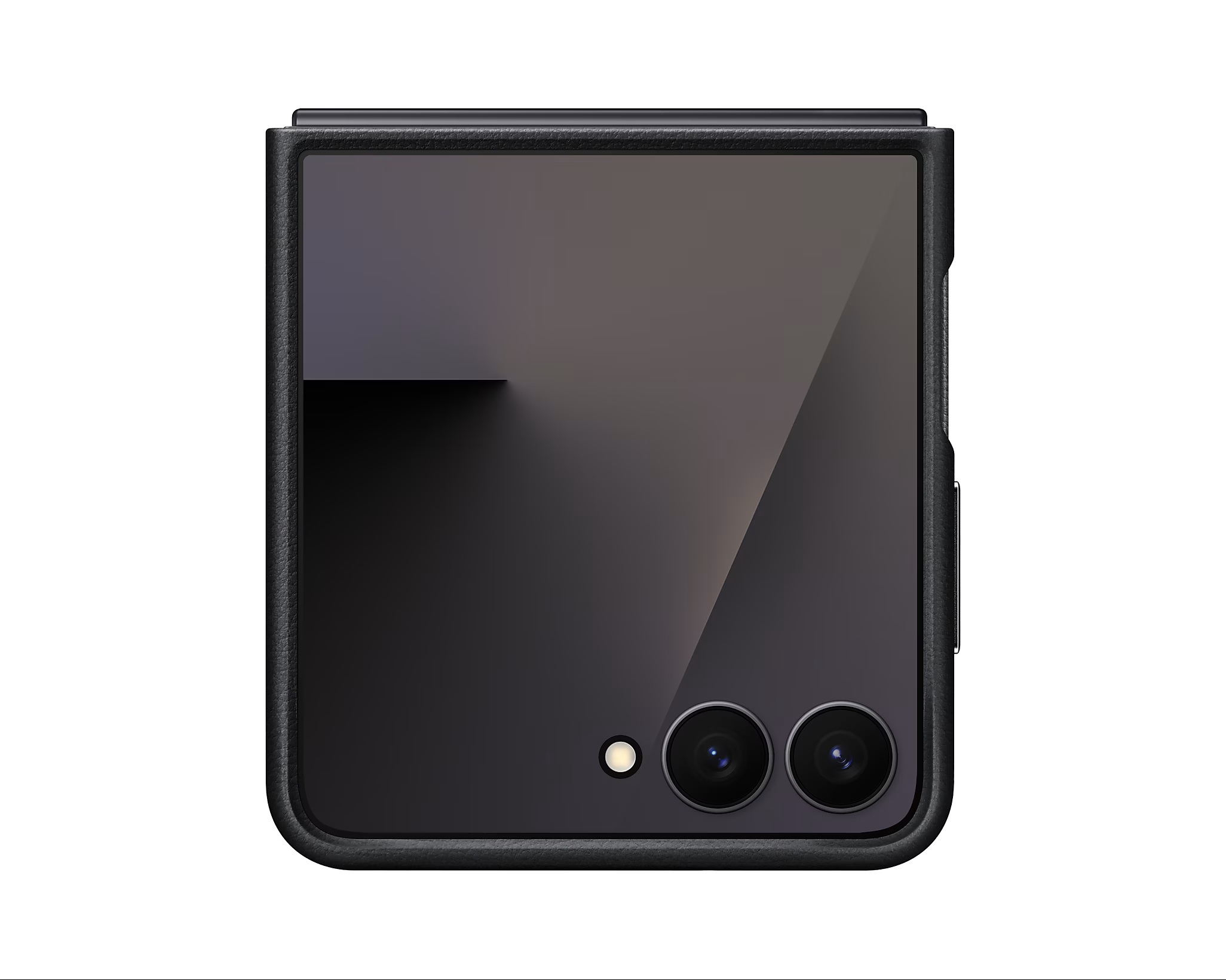 Samsung Ochranný kryt z veganské kůže Flip7 Black EF-VF766PBEGWW