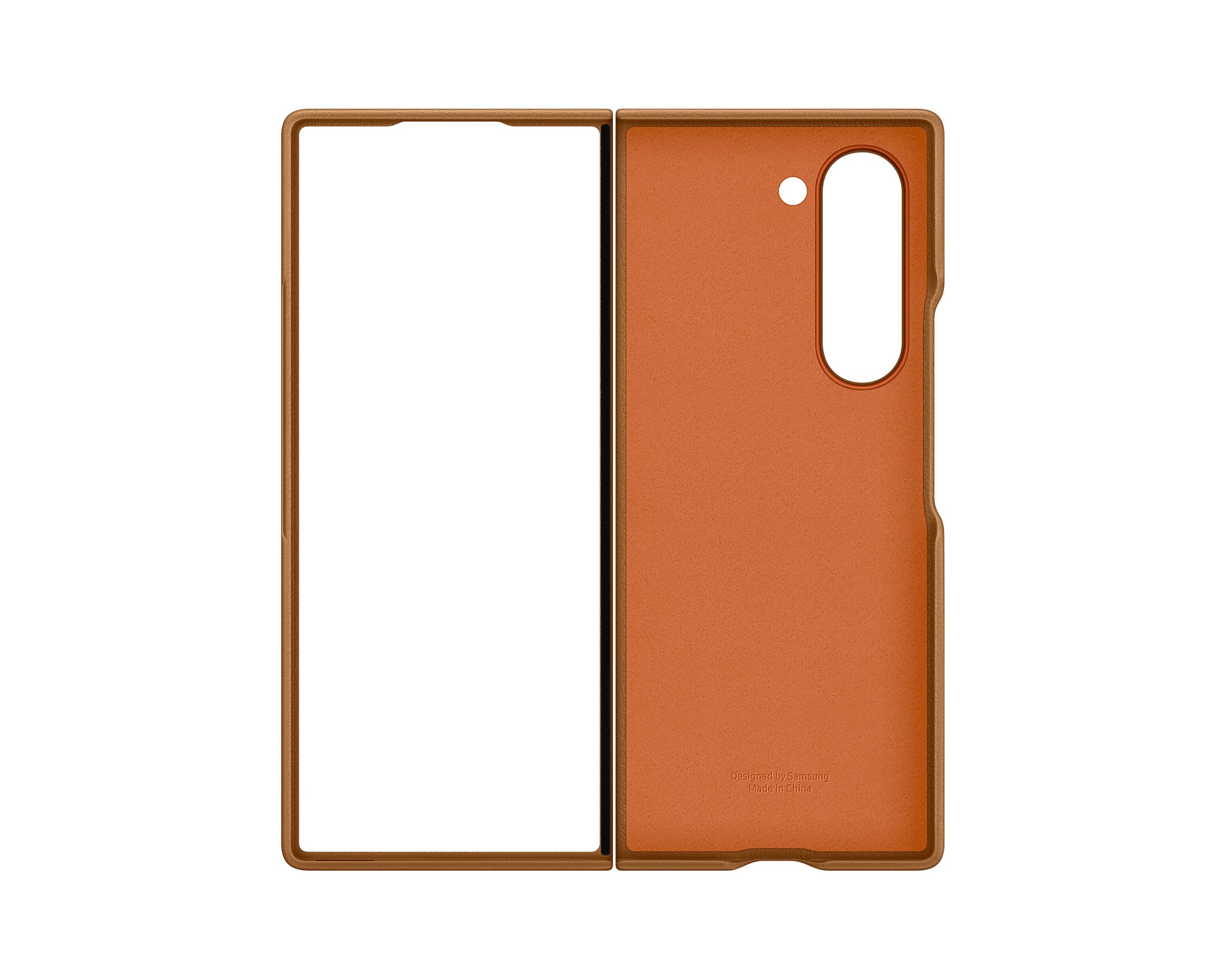 Samsung Ochranný kryt z veganské kůže pro Fold 6 Brown EF-VF956PAEGWW