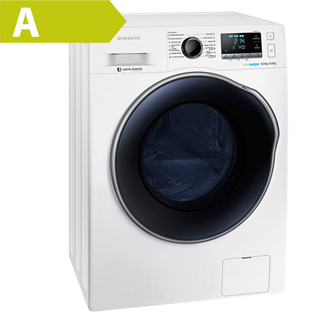 SAMSUNG Práčka so sušičkou WD80J6410AW biela