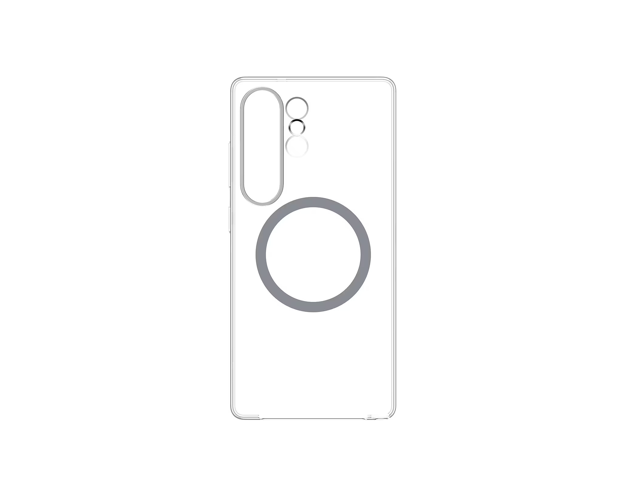 Samsung Průhledný kryt s magnetickým úchytem pro Galaxy S25 Ultra Transparent GP-FPS938SAATW