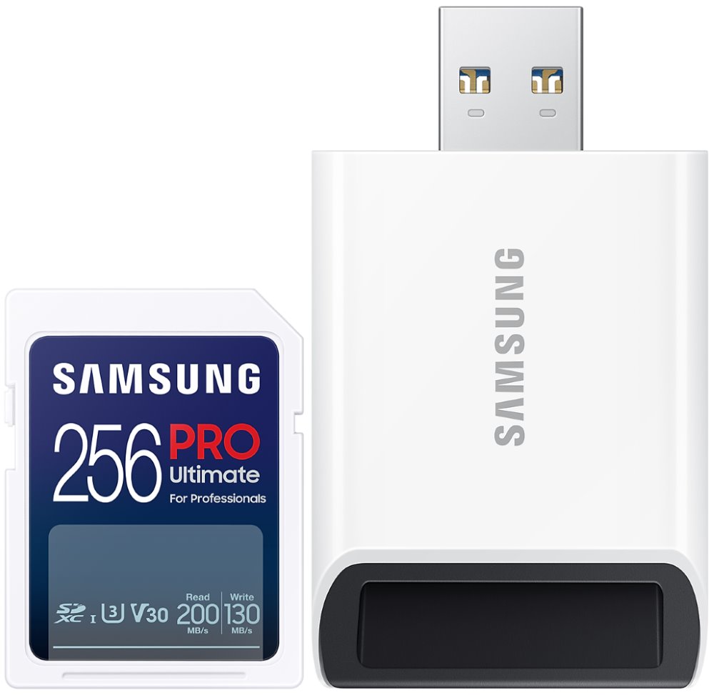 Samsung SDXC 256GB PRO ULTIMATE + USB adaptér MB-SY256SB/WW
