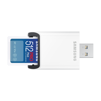 Samsung SDXC 512GB PRO PLUS + USB adaptér MB-SD512SB/WW