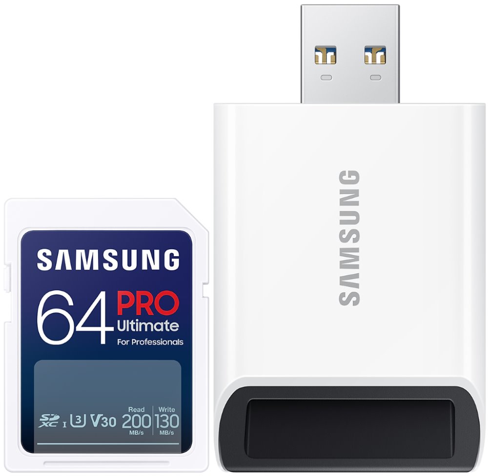 Samsung SDXC 64GB PRO ULTIMATE + USB adaptér MB-SY64SB/WW