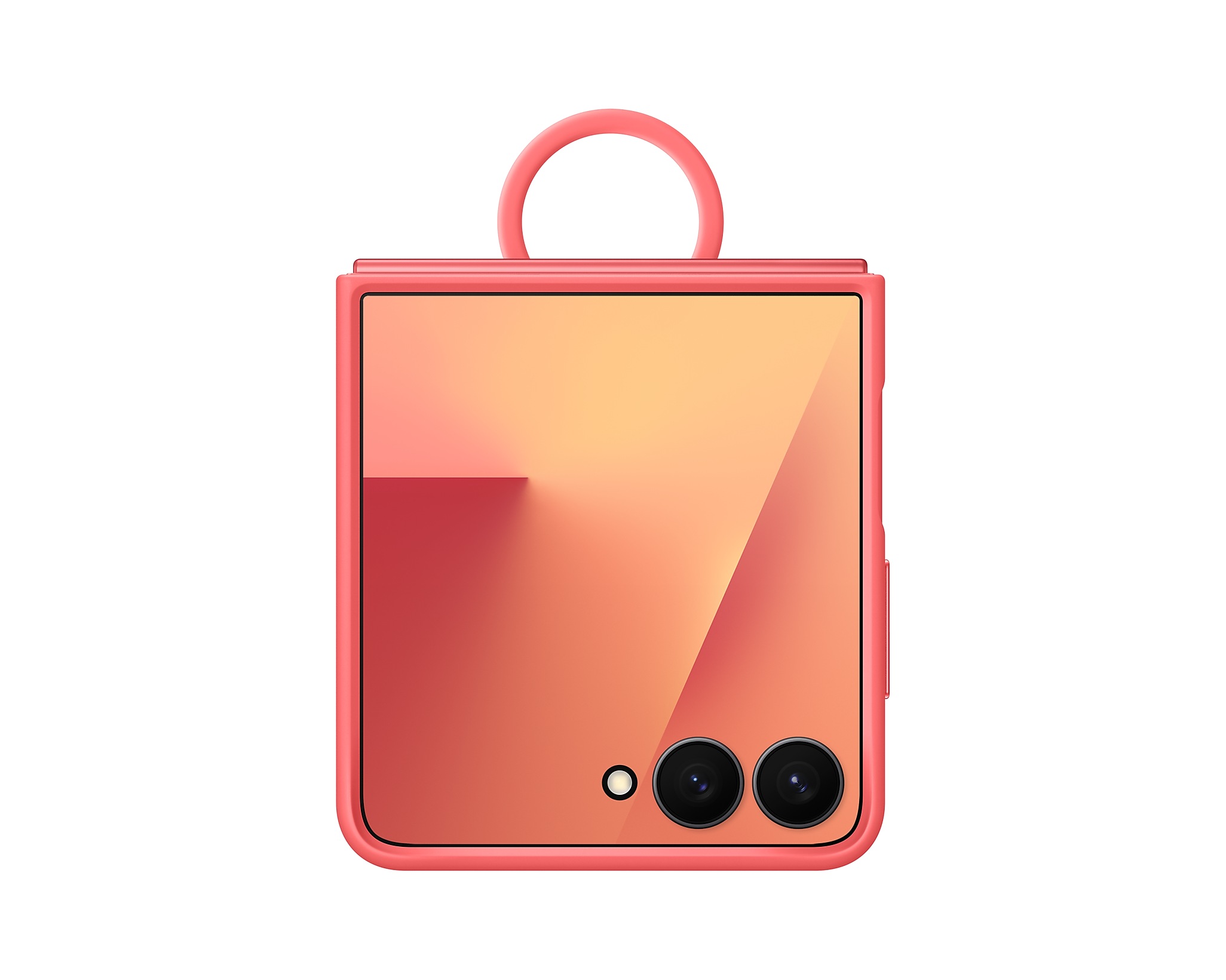 Samsung Silikonový kryt s držákem na prst Flip7 Red EF-PF766TREGWW