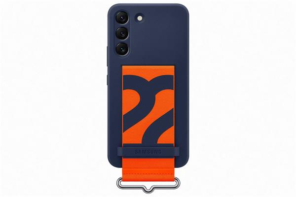 Samsung Silikonový kryt s poutkem pro Samsung Galaxy S22+ Navy EF-GS906TNEGWW