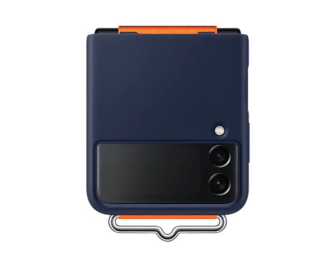 Samsung Silikonový kryt s poutkem Z Flip3 Navy EF-GF711TNEGWW