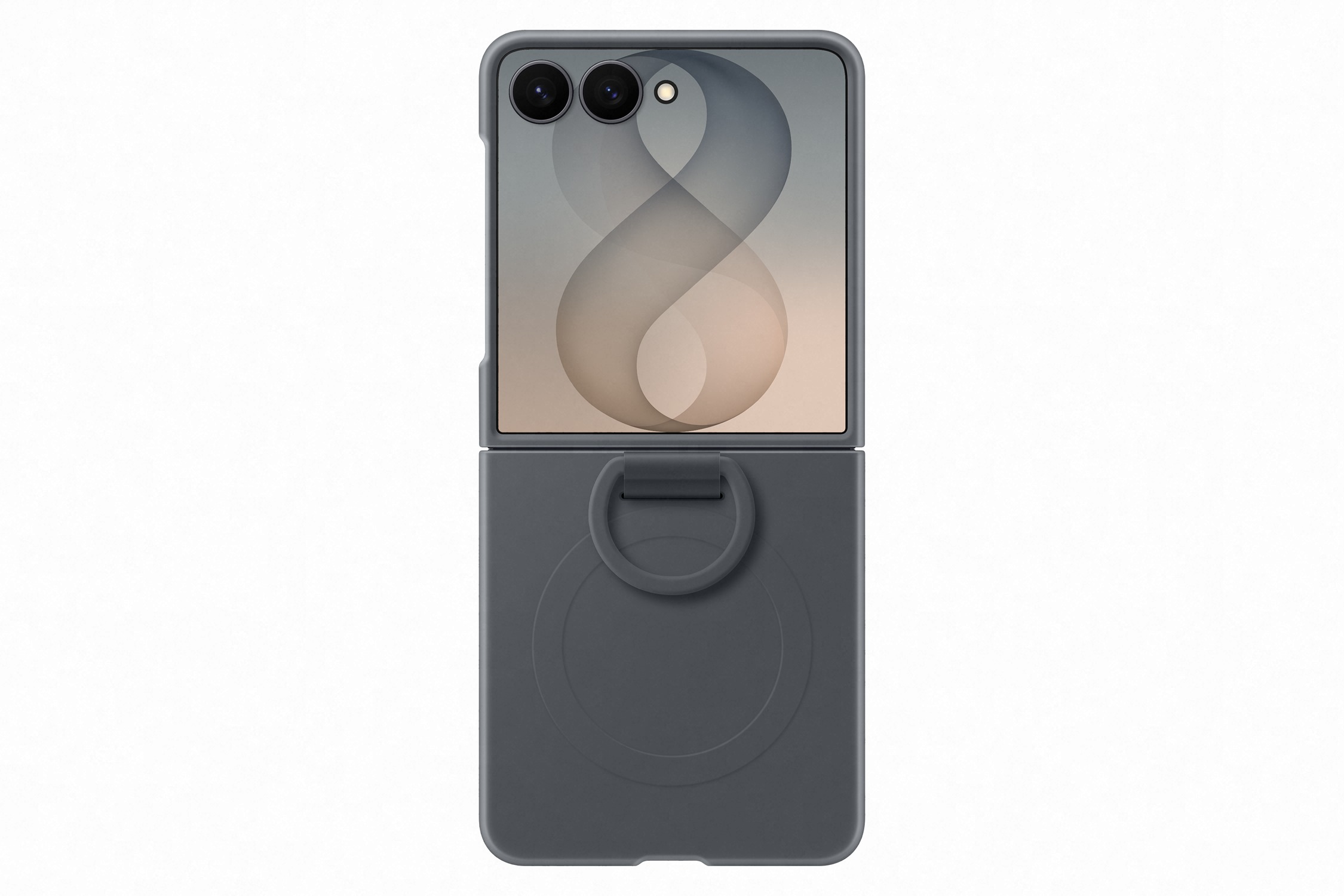 Samsung Silikonový magnetický kryt s držákem na prst pro Galaxy Z Flip8, Graphite EF-EF776CBEGWW