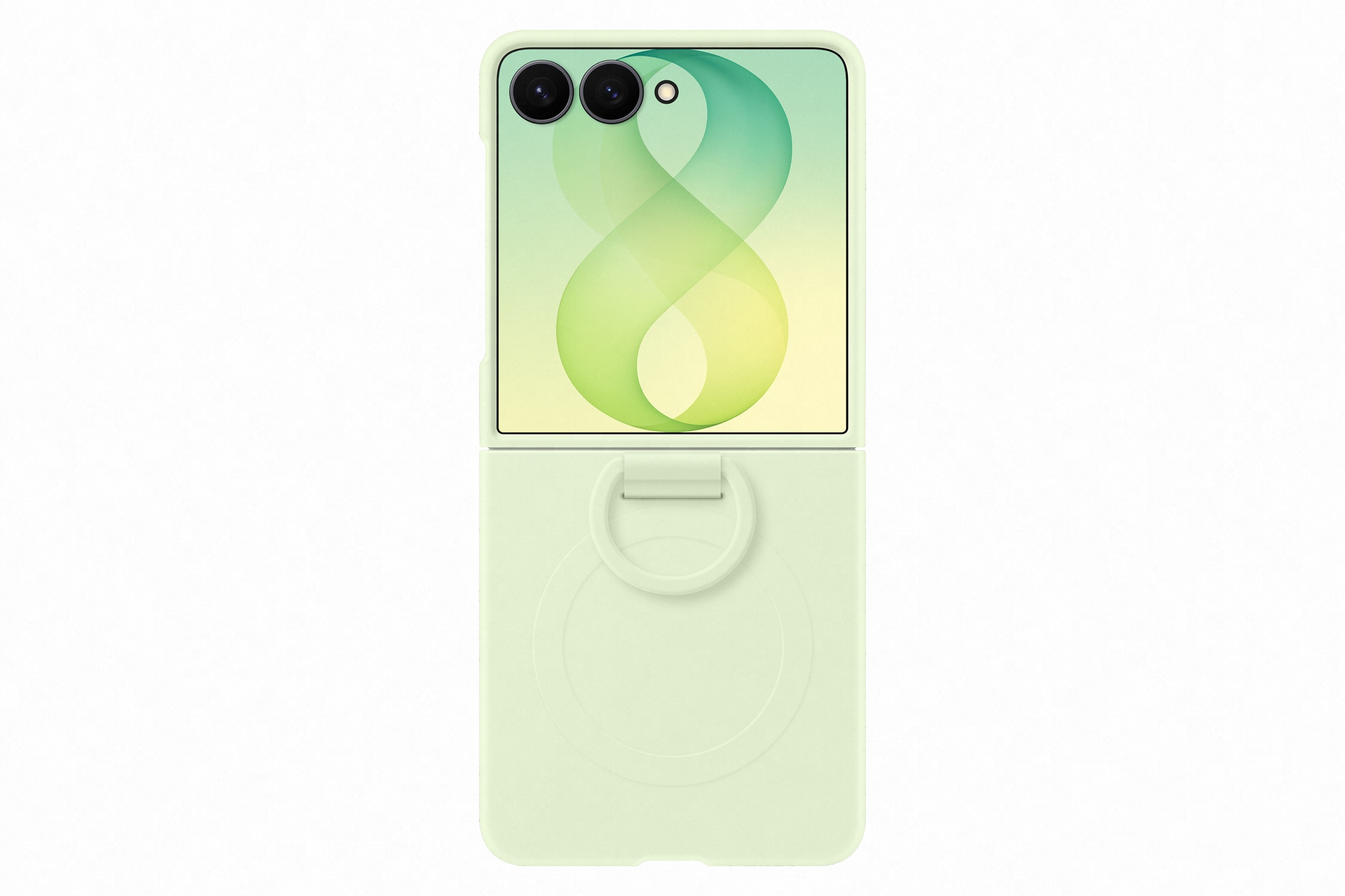 Samsung Silikonový magnetický kryt s držákem na prst pro Galaxy Z Flip8, Mint EF-EF776CGEGWW