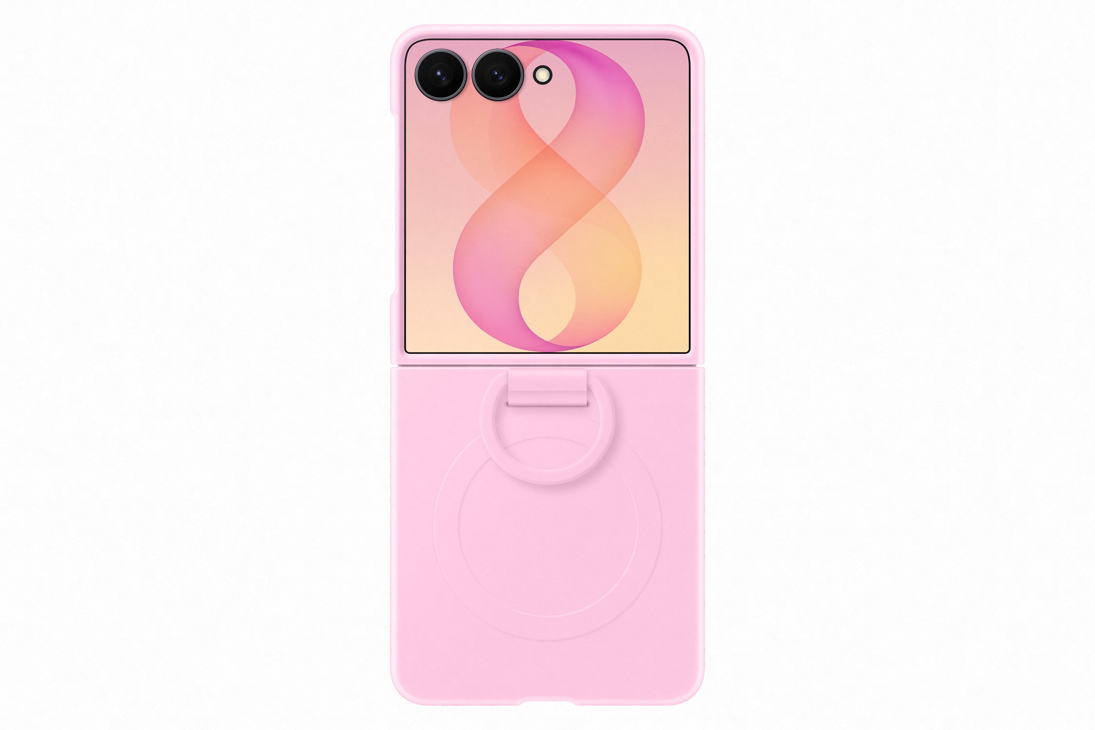 Samsung Silikonový magnetický kryt s držákem na prst pro Galaxy Z Flip8, Pink EF-EF776CVEGWW