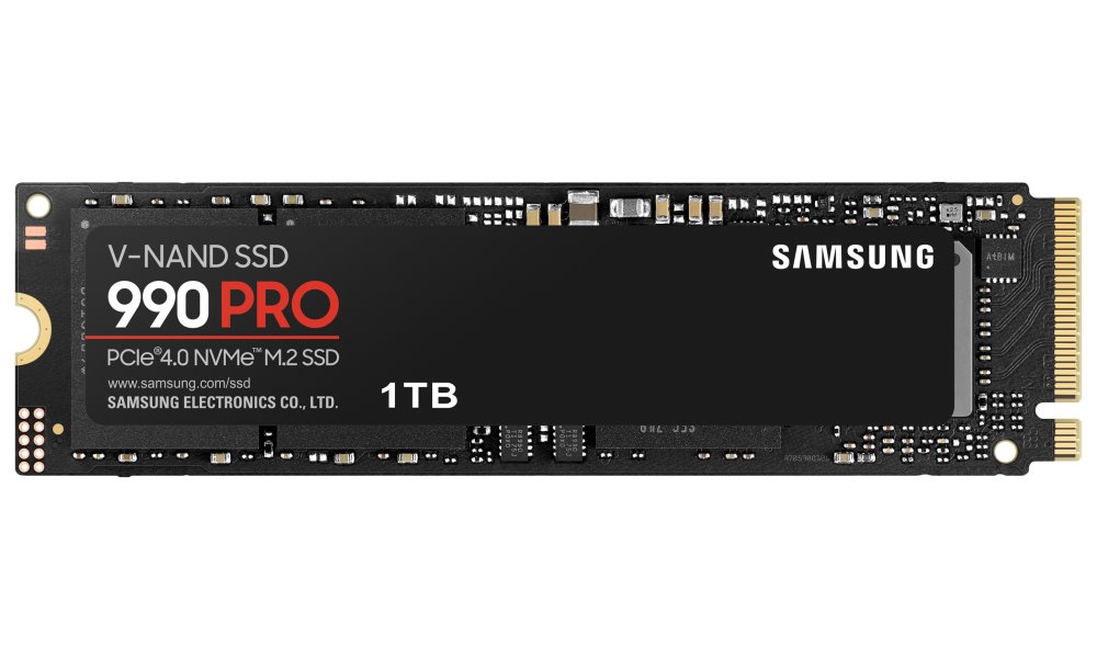 Samsung SSD 990 PRO Series 1TB M.2 PCIe, r7450MB/s, w6900MB/s MZ-V9P1T0BW