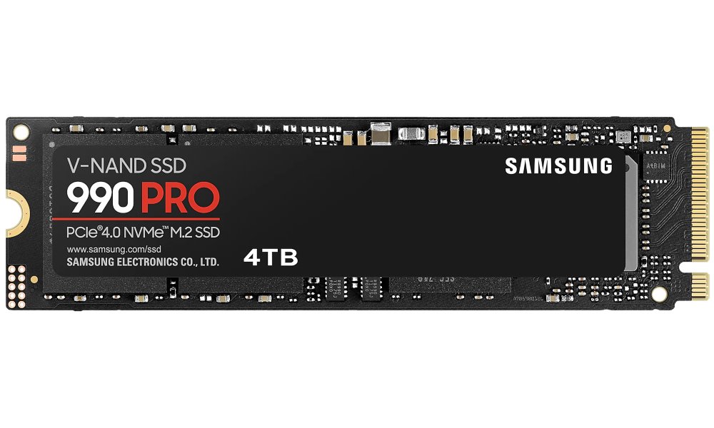 Samsung SSD 990 PRO Series 4TB M.2 PCIe, r7450MB/s, w6900MB/s MZ-V9P4T0BW