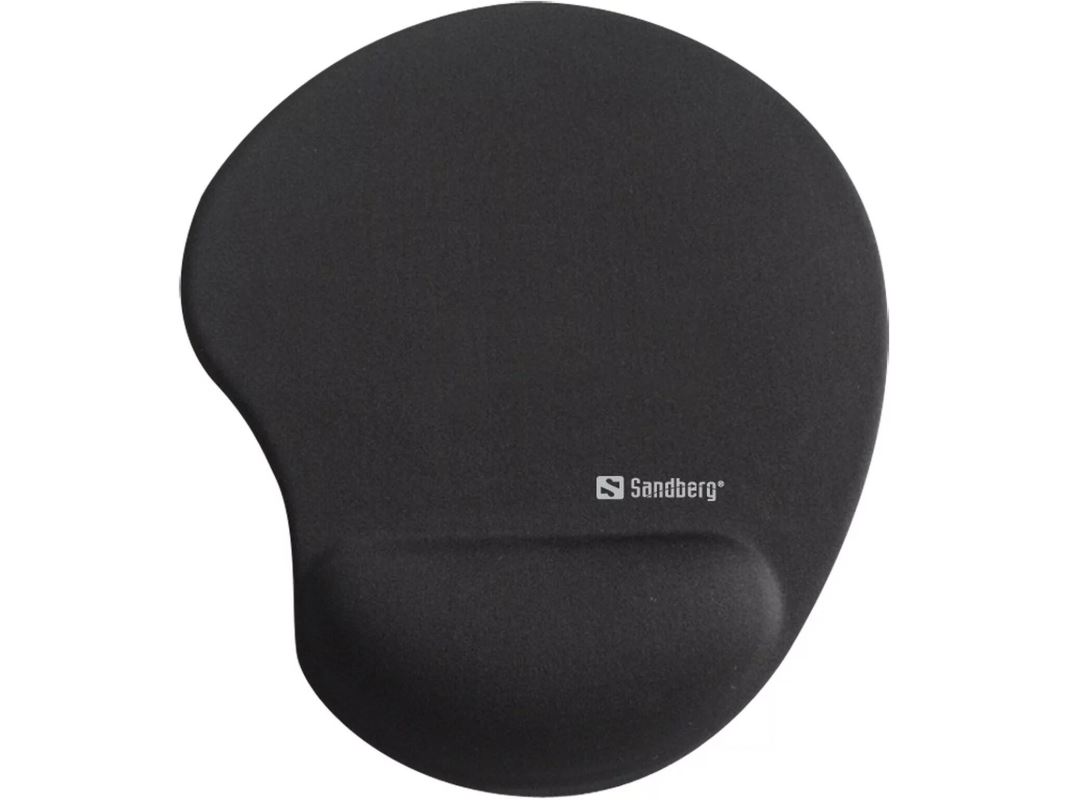 Sandberg Gel Mousepad Wrist Rest BULK, podložka pod myš s opěrkou zápěstí, černá 5705730820984