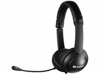 Sandberg náhlavní souprava SAVER s mikrofonem, 3,5 mm jack, stereo, černá 326-15