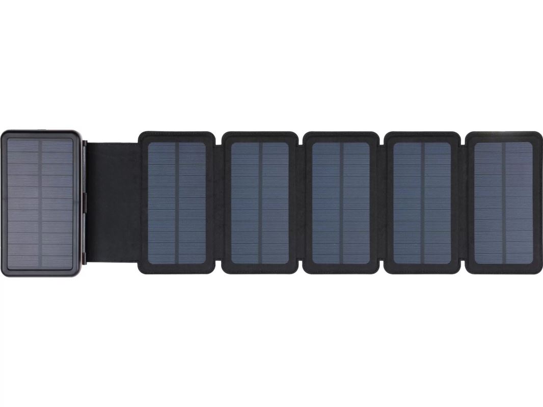 Sandberg Solar 6-Panel Powerbank 20000, solární nabíječka, černá 5705730420733