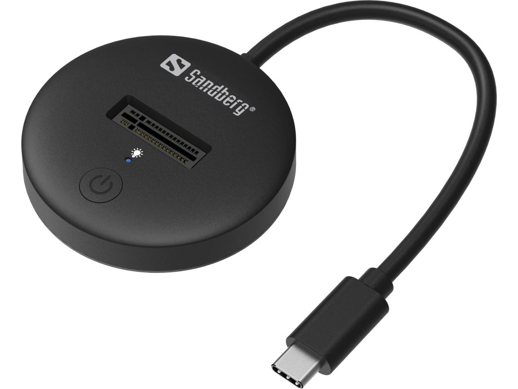 Sandberg USB 3.2 Dock pro M.2+NVMe SSD, černá 5705730136474
