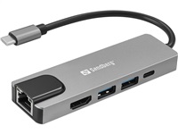 Sandberg USB-C 5in1 Travel Dock Saver 336-99