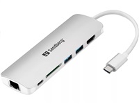 Sandberg USB-C Dock HDMI+LAN+SD+USB, 61W 136-18