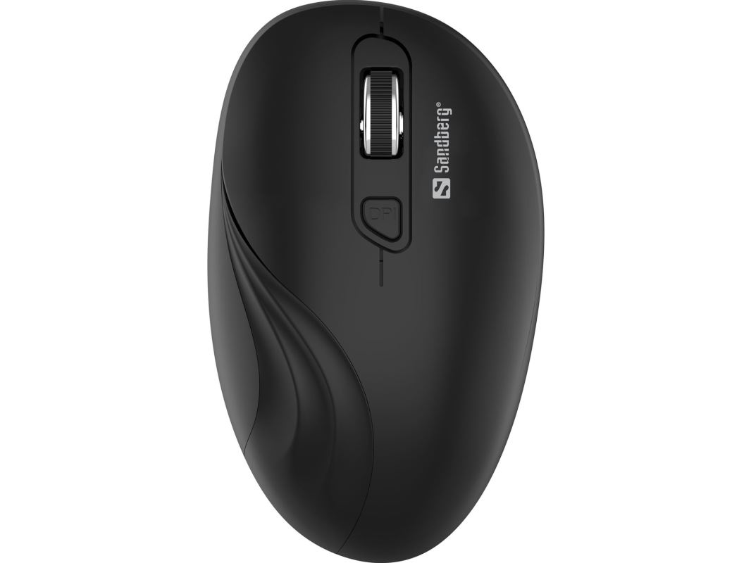 Sandberg Wireless Mouse, bezdrátová 2.4 GHz optická myš, 1600dpi, černá 5705730631030