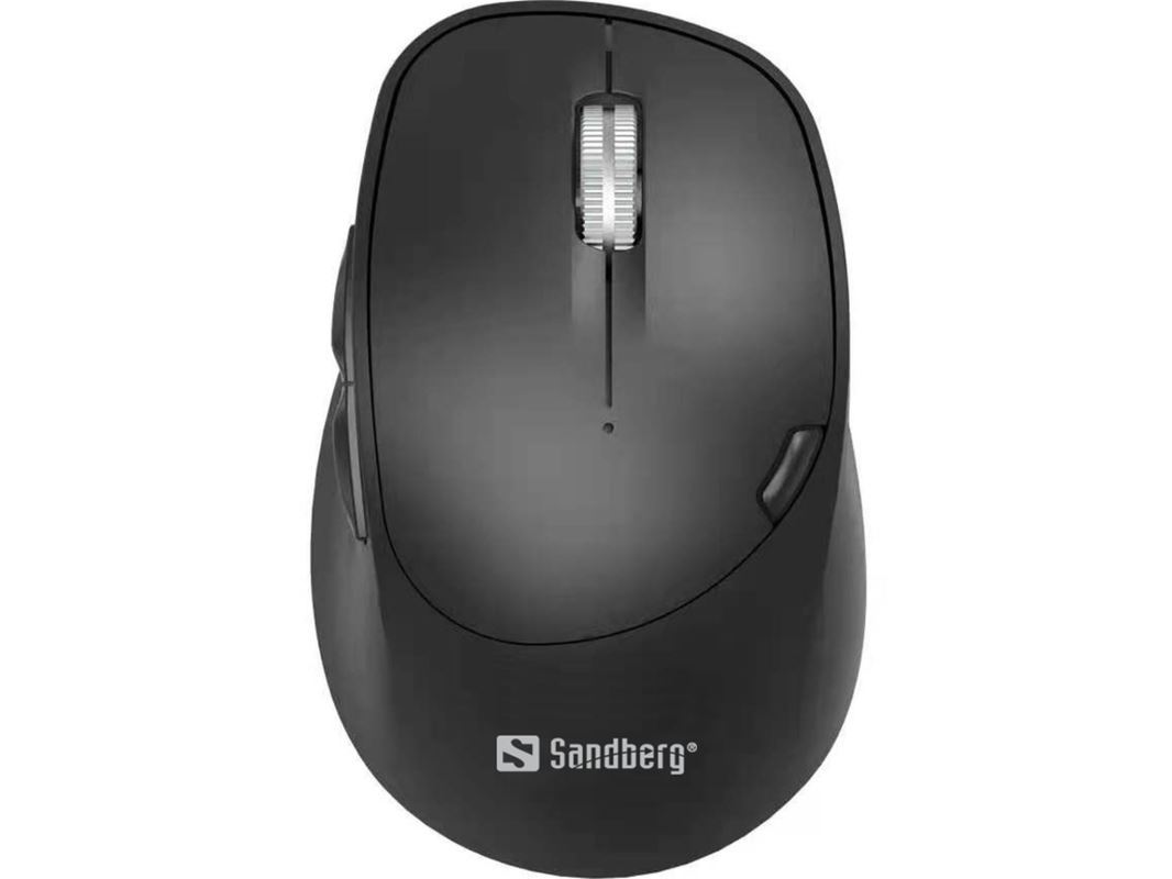 Sandberg Wireless Mouse Pro Recharge, bezdrátová 2.4 GHz+BT optická myš, 1600dpi, černá 5705730631023
