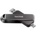SanDisk Extreme PRO Dual Drive 256GB / USB Type-C + USB Type-A / USB 3.2 Gen 1 / kov / černá SDDDE1-256G-G46