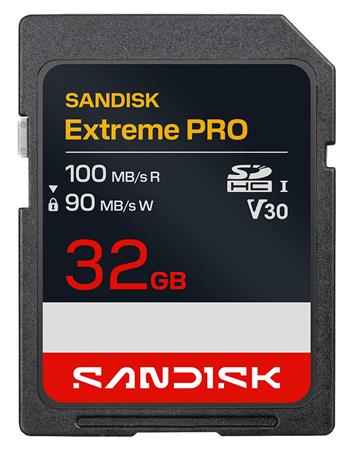 SanDisk Extreme Pro SD UHS-I 32GB SD 100MB/s Read 90MB/s Write SDSDXXO-032G-GSCIN