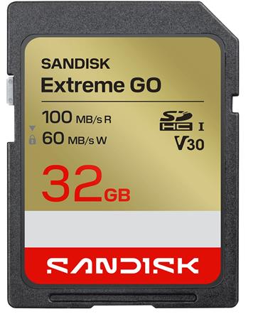 SanDisk Extreme SD UHS-I 32GB SD 100MB/s(R) / 60MB/s(W) SDSDXGN-032G-GNCIN