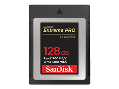 SANDISK, ExtremePro CFexpress 128GB 1700/1200MB/s SDCFE-128G-GN4NN