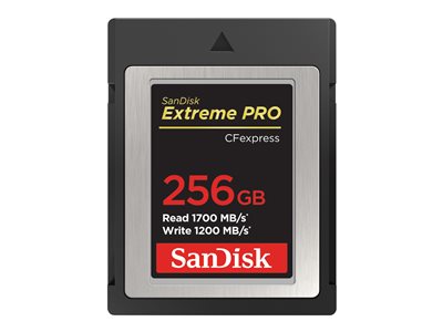 SANDISK, ExtremePro CFexpress 256GB 1700/1200MB/s SDCFE-256G-GN4NN