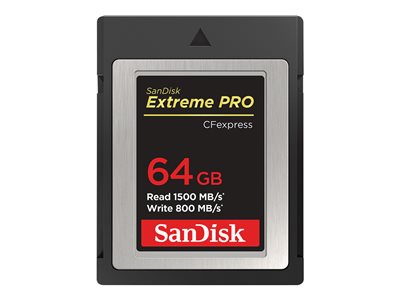 SANDISK, ExtremePro CFexpress 64GB 1500/800MB/s SDCFE-064G-GN4NN