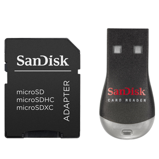 Sandisk MobileMate Duo - Čtečka karet (microSD, MS Micro, microSDHC) - USB 2.0 SDDRK-121-B35