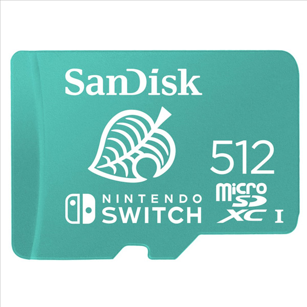 SanDisk Nintendo Switch Micro SDXC 512 GB SDSQXAO-512G-GNCZN