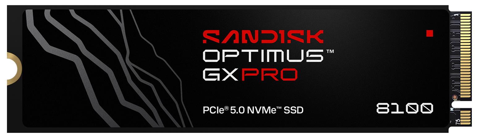 SANDISK OPTIMUS GX PRO 8100 NVMe 4TB PCIe, Gen5, (R:14900, W:14000MB/s) SDSP82400TAN-000E0