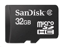 SanDisk - Paměťová karta flash - 32 GB - Třída 4 - microSDHC - černá SDSDQM-032G-B35