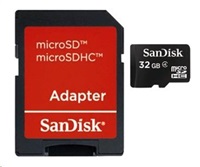 SanDisk - Paměťová karta flash ( adaptér microSDHC - SD zahrnuto ) - 32 GB - Třída 4 - microSDHC - SDSDQB-032G-B35
