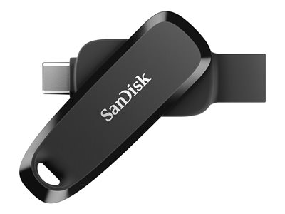 SanDisk Phone - Jednotka USB flash - 64 GB - USB 3.2 Gen 1 / USB-C - černá SDDDC6-064G-G46