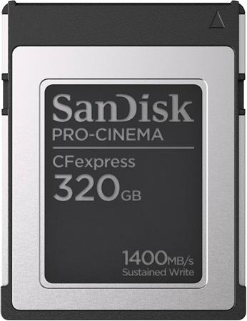 SanDisk PRO-CINEMA CFexpress Type B Card? 320GB up to 1700MB/s Read, up to 1500MB/s Write SDCFEC-320G-GN4NN