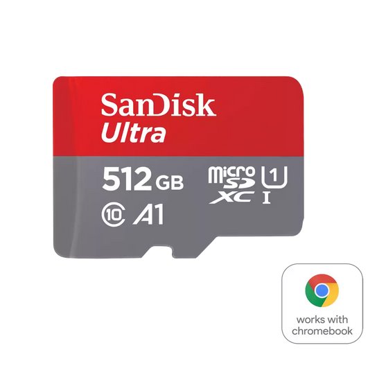 SanDisk Ultra 512GB microSD card for Chromebook SDSQUAC-512G-GN6FA
