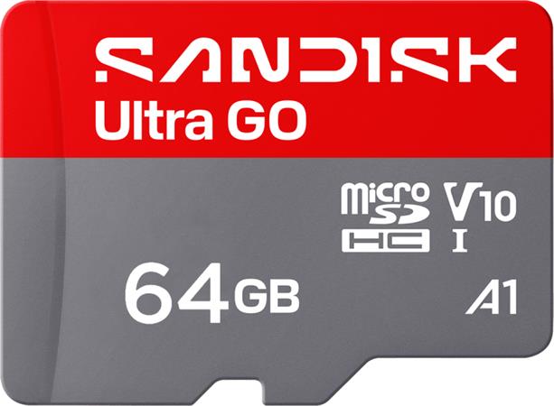 SanDisk Ultra GO microSDHC UHS-I Card 64GB MicroSD 140MB/s Read Full HD video SDSQUGN-064G-GN6MN