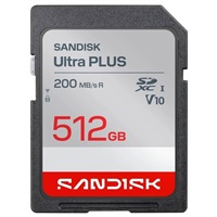 Sandisk Ultra PLUS SDXC karta 512GB UHS-I, V10, U1, C10, (200MB/s) SDSDUBQ-512G-GN6IN